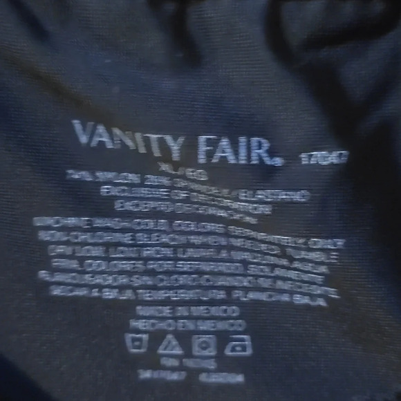 Vanity Fair Black Tank Top XL - Picture 2 of 2